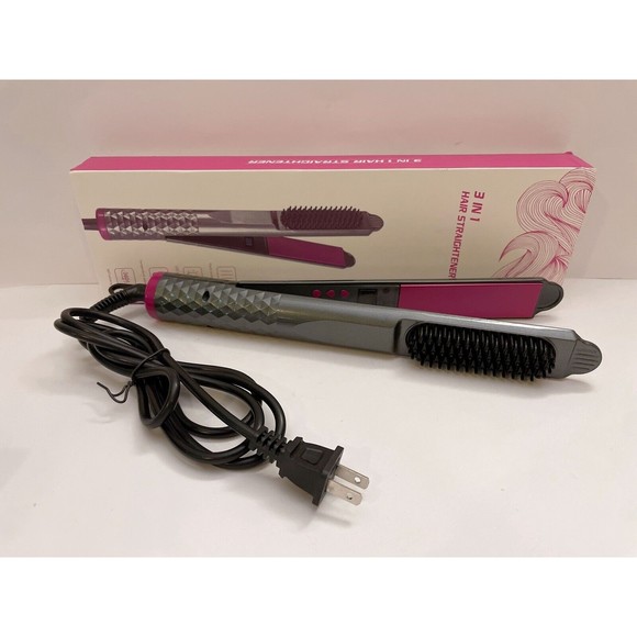 3-in-1 Hair Straightener and Curling Iron - Flat Iron for Women - Picture 1 of 8